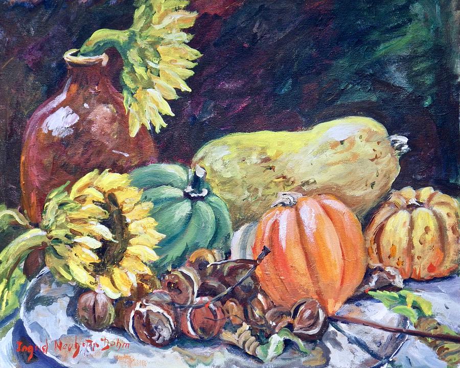 Gourds III Painting by Ingrid Dohm
