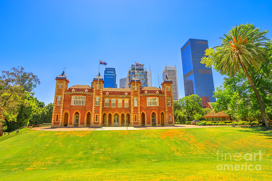 Government House in Perth Photograph by Benny Marty