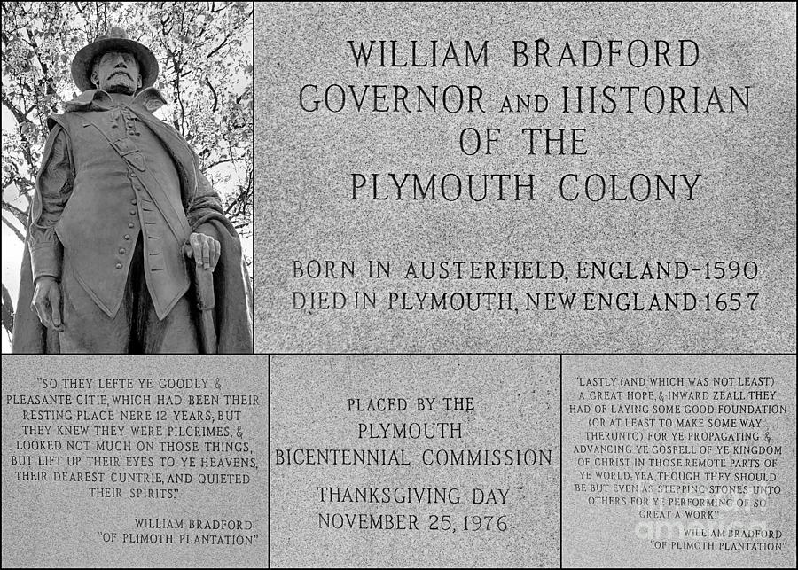 Governor William Bradford collage  Photograph by Janice Drew
