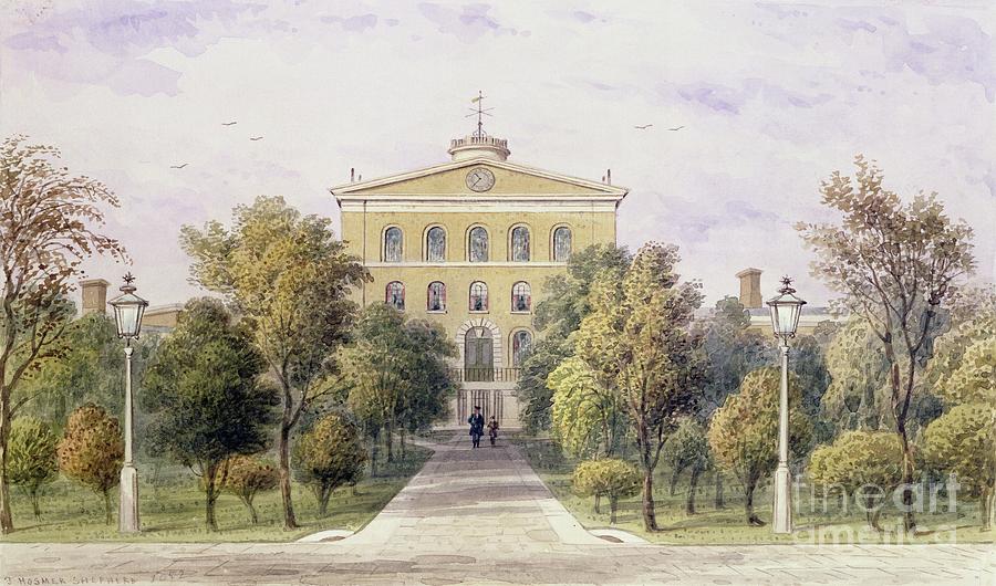 Governors House, Tothill Fields New Prison, 1852 Painting by Thomas Hosmer Shepherd