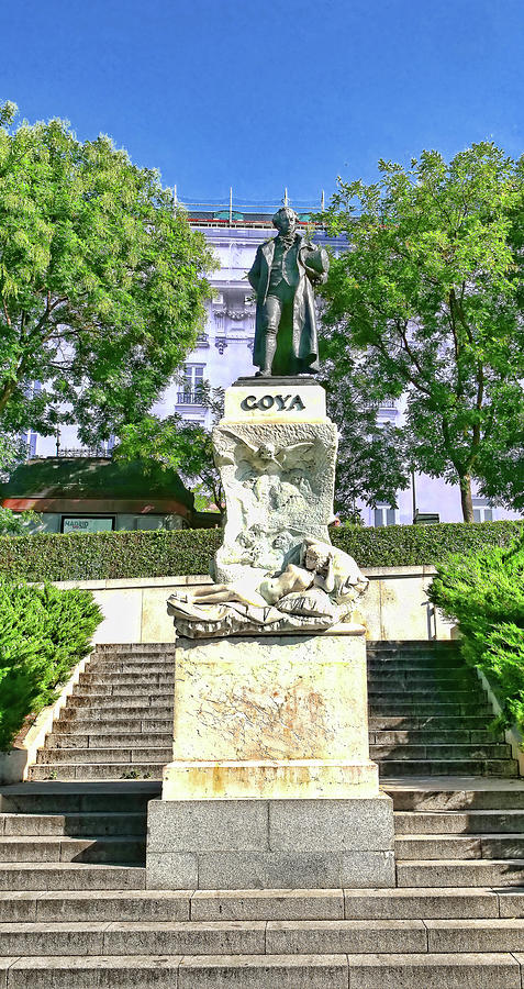 Goya Statue Prado Museum - Madrid Photograph