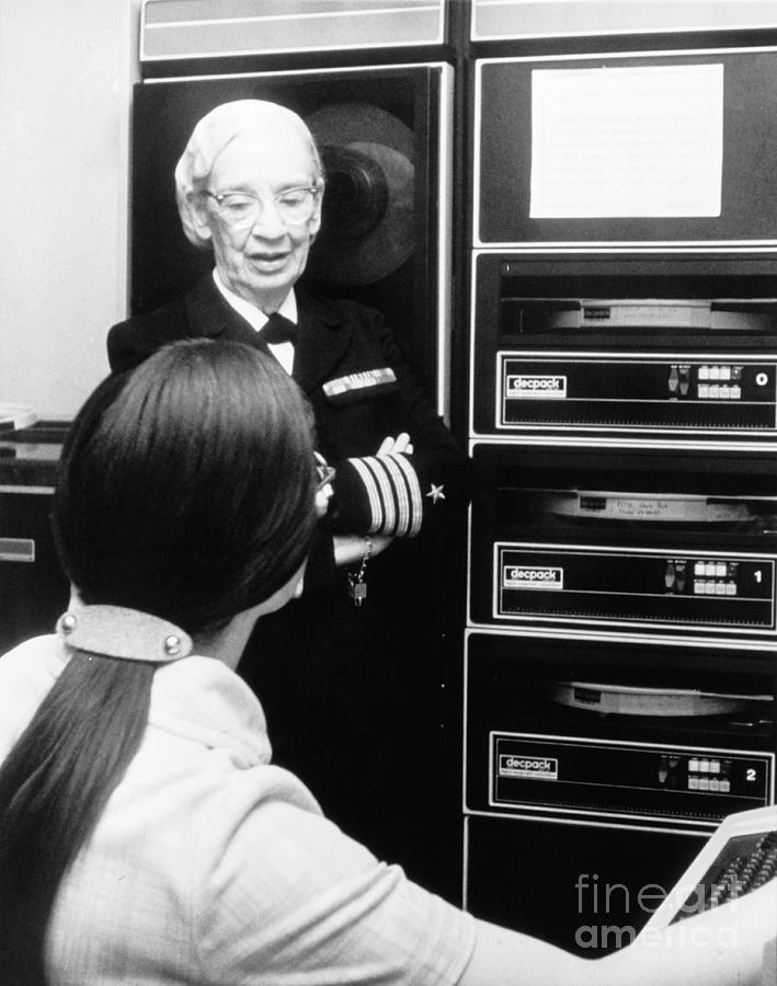 Grace Hopper Photograph by Us Navy/science Photo Library
