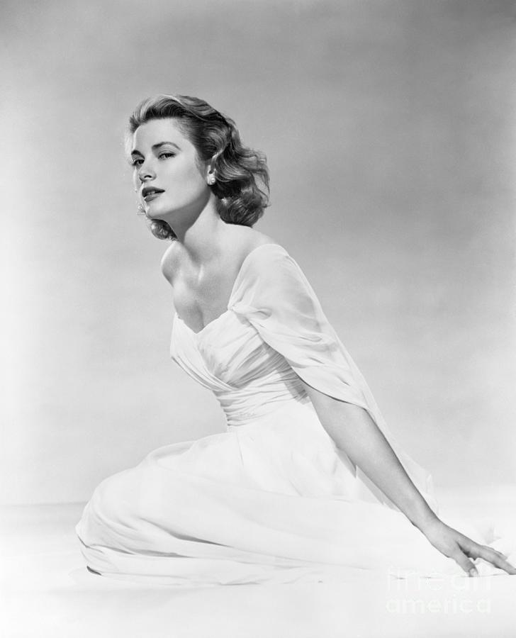 Grace Kelly In Evening Gown Photograph by Bettmann
