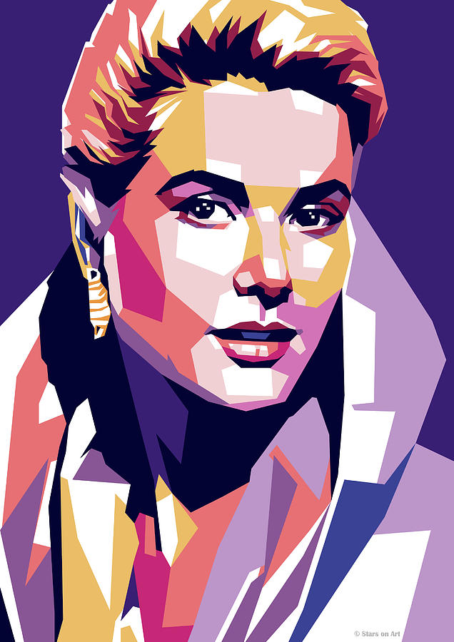 Grace Kelly pop art Digital Art by Movie World Posters