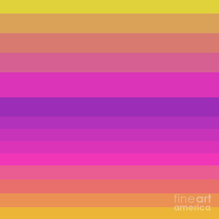 Gradient Pink Yellow Purple Stripe Lines Background Digital Art By Cro Arte