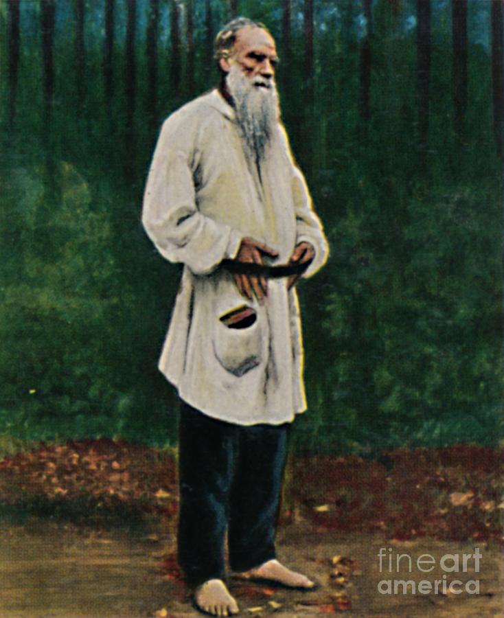 Graf Tolstoi 1828-1910 - Gemalde Von Pri Drawing by Print Collector