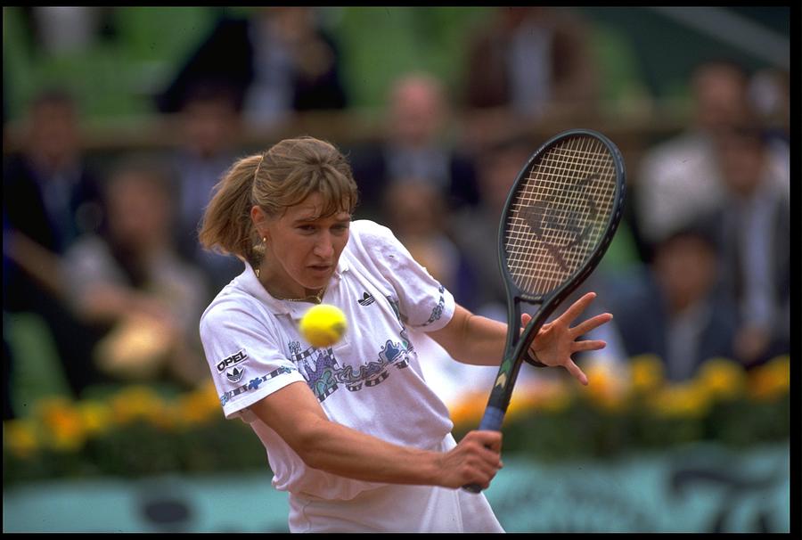 Tennis Photograph - Graf West Germany French Open by Simon Bruty