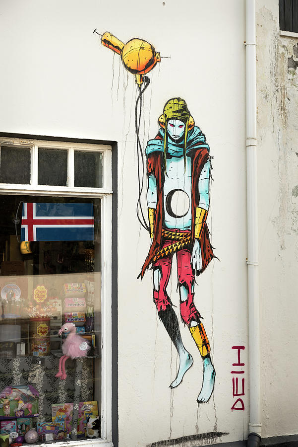 Graffiti by Deih in Reykjavik Photograph by RicardMN Photography