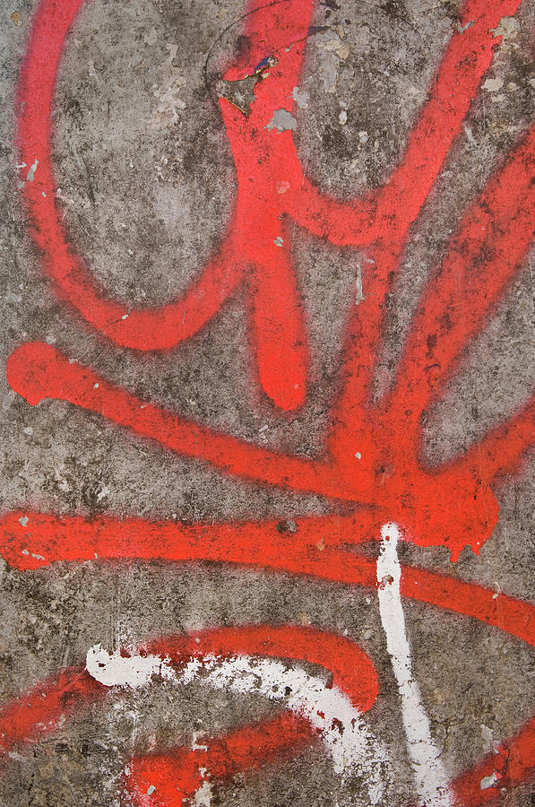 Graffiti Grunge Concrete Photograph by Shayes17