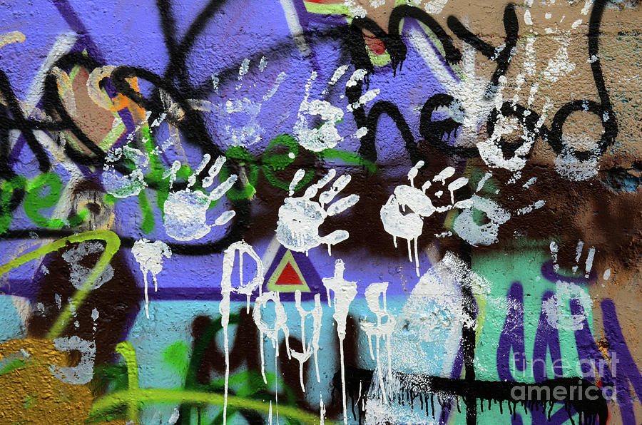 Graffiti Hands Photograph by Bob Christopher