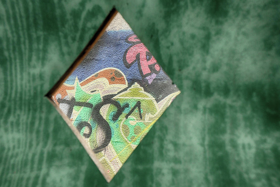 Graffiti Spy Hole by Cate Franklyn Graffiti Spy Hole by Cate Franklyn