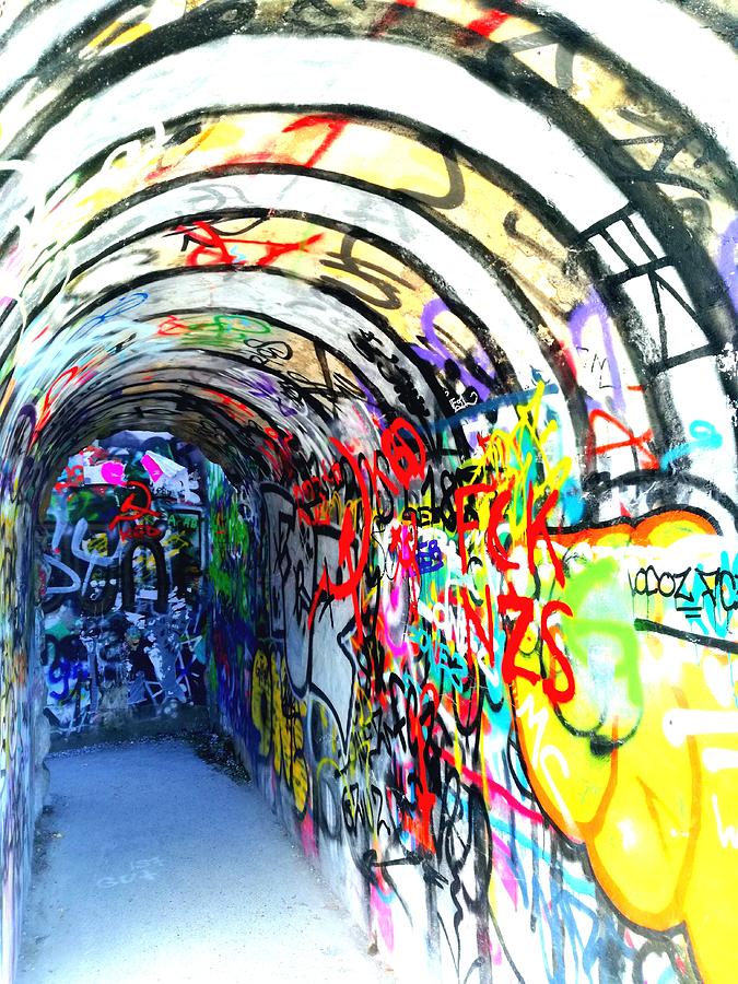 Graffiti Tunnel Photograph by Monique Wegmueller