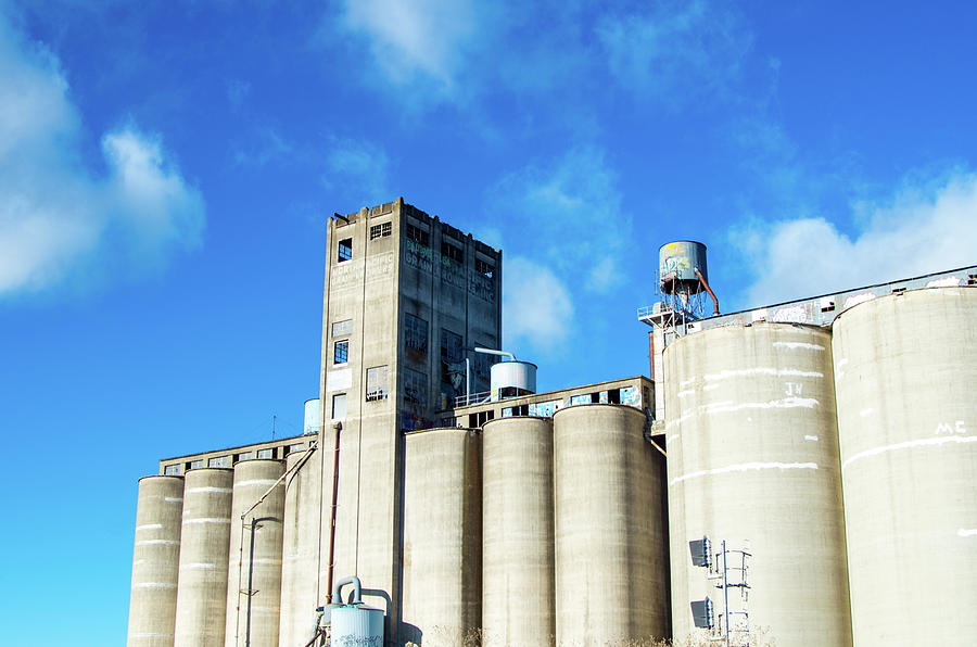 Grain elevators and Silos 3 Photograph by Mike Wheeler - Pixels