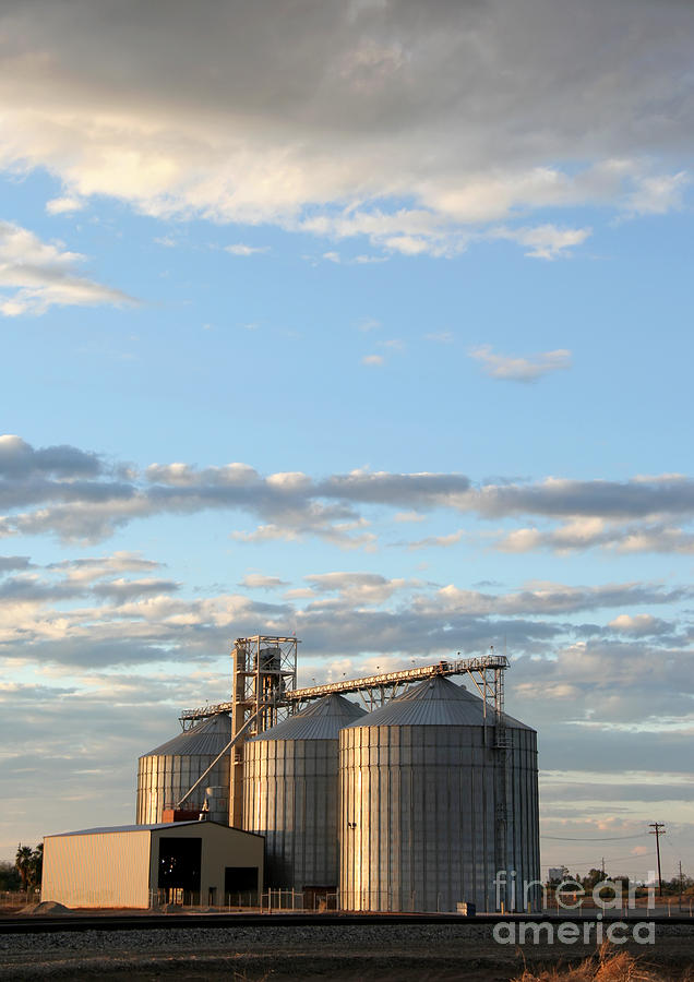 Harvest Photograph - Grain Elevators Near The Salton Sea In by Bob Reynolds Harvest Photograph - Grain Elevators Near The Salton Sea In by Bob Reynolds