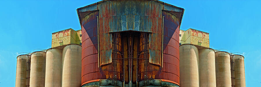 Grain Mill - Mirrored 1 Photograph by Paul W Faust - Impressions of Light