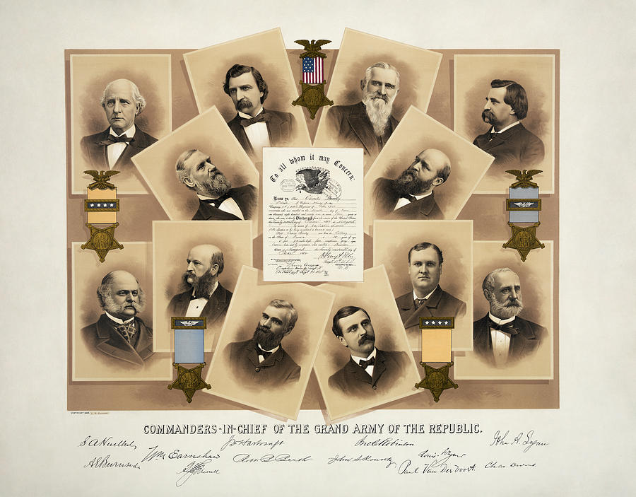 Grand Army of the Republic - Union Veteran Fraternal Order Mixed Media by War Is Hell Store