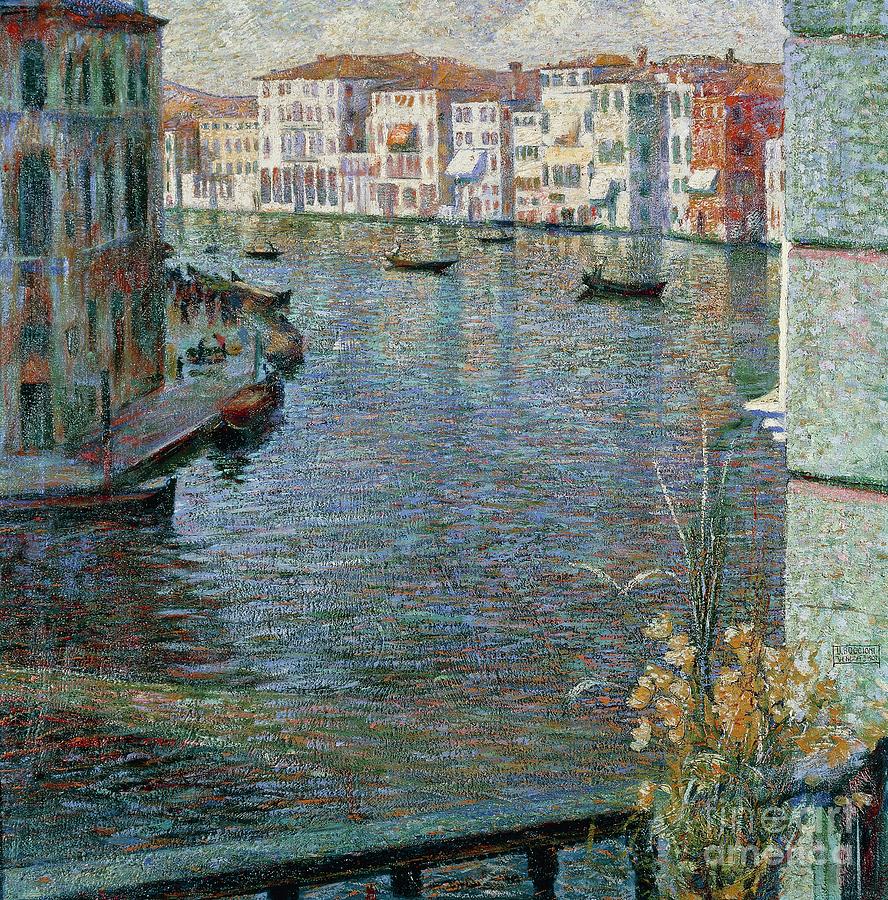 Grand Canal In Venice, 1907 By Umberto Boccioni Painting by Umberto Boccioni