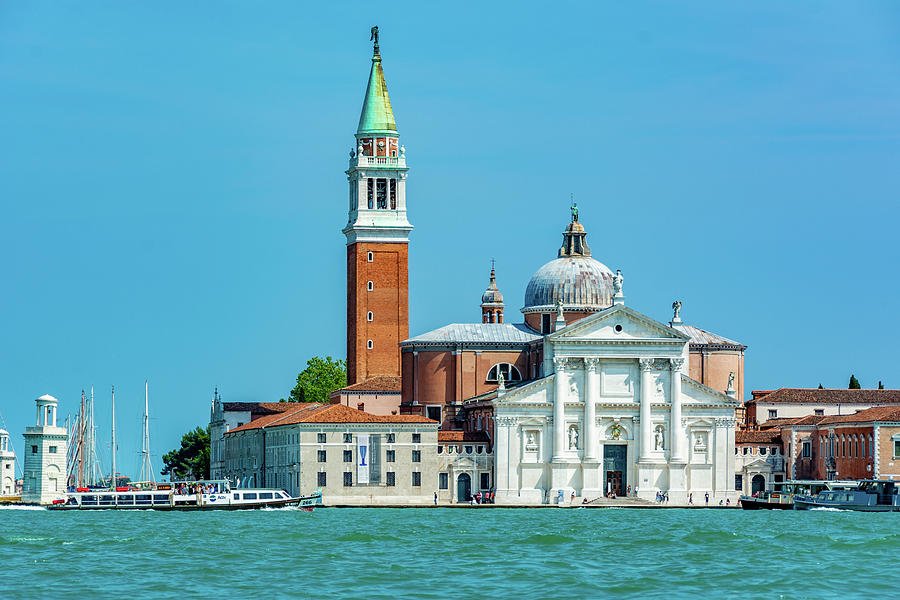 Grand Canal View of St. Marks in Venice Photograph by Marcy Wielfaert