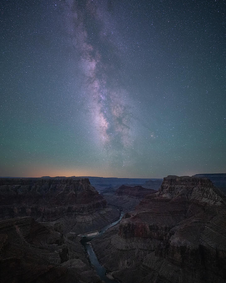 Grand Canyon And Milky Way Photograph by Willa Wei