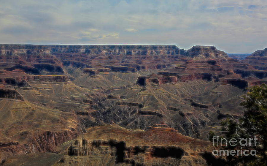 Grand Canyon Artistic View  Photograph by Chuck Kuhn