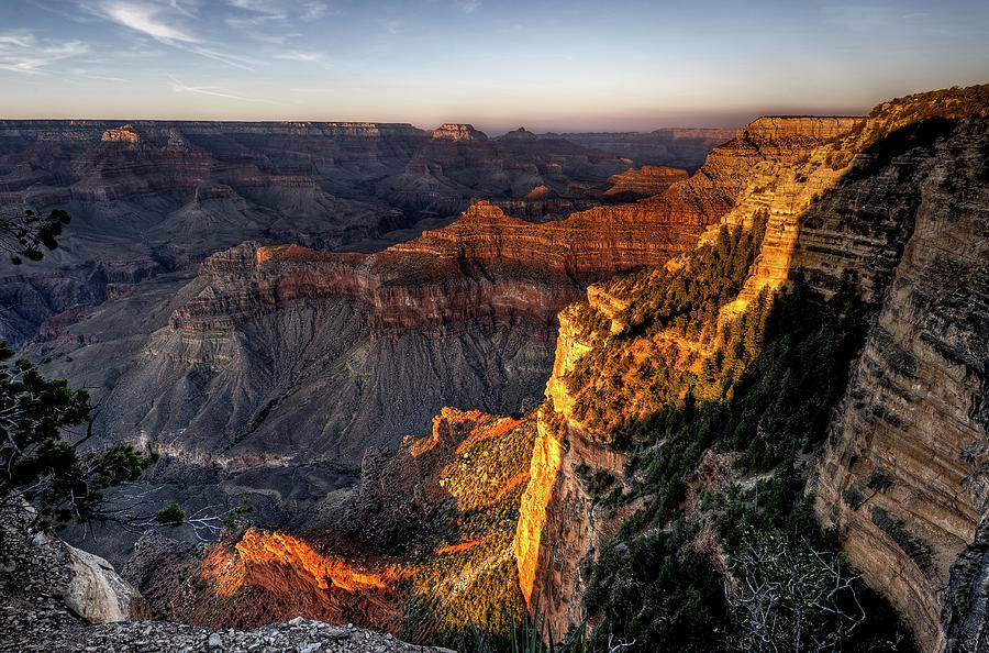 Grand Canyon At Sunset Photograph by Wolfgang steiner