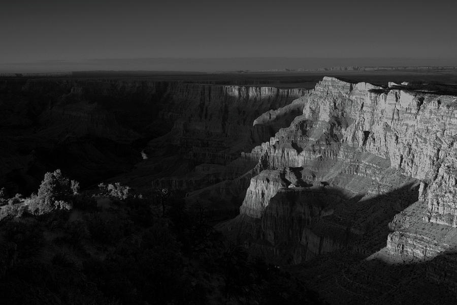 Grand Canyon Black and White, Desert View Point  Photograph by Chance Kafka