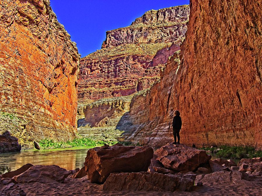 Grand Canyon From The River Photograph by Walt Sterneman