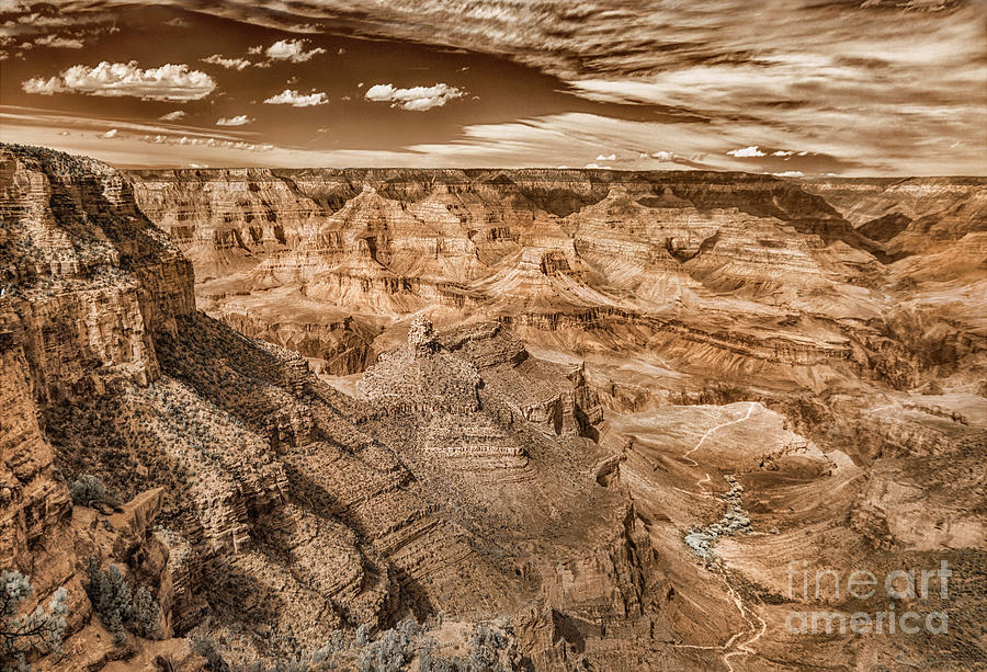 Grand Canyon Grandeur Infrared Photograph by Norman Gabitzsch