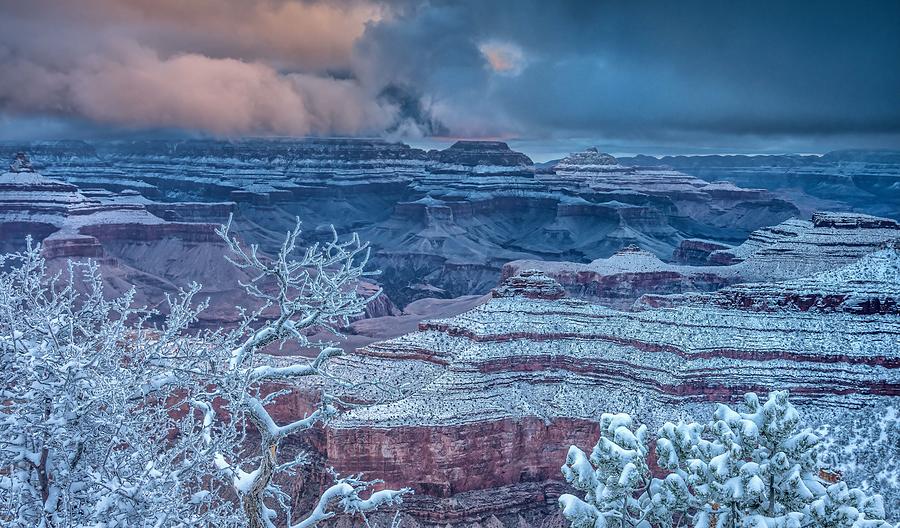 Grand Canyon In Winter Photograph by Ning Lin
