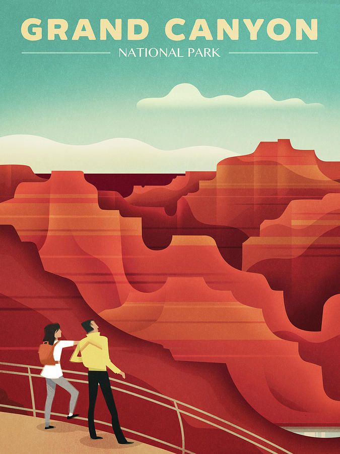 Grand Canyon National Park Digital Art - Grand Canyon by Martin Wickstrom