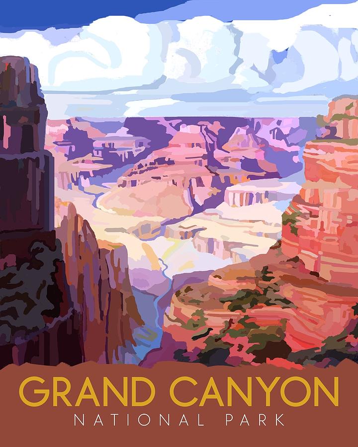 Grand Canyon National Park Drawing by Unknown