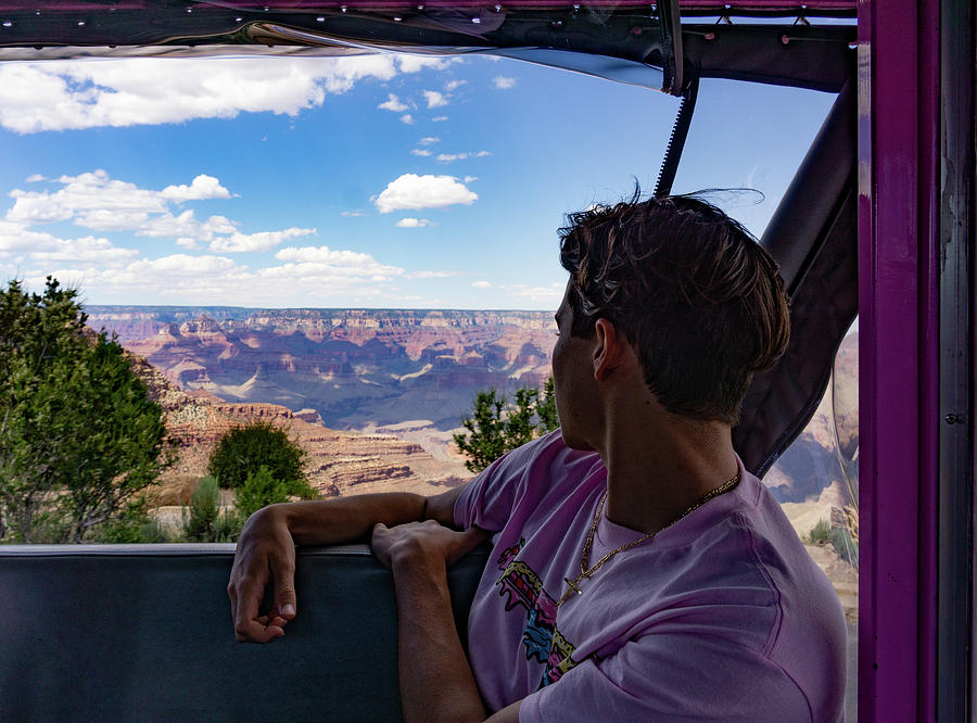 Grand Canyon Pink Jeep Tour View Photograph by Anthony Giammarino