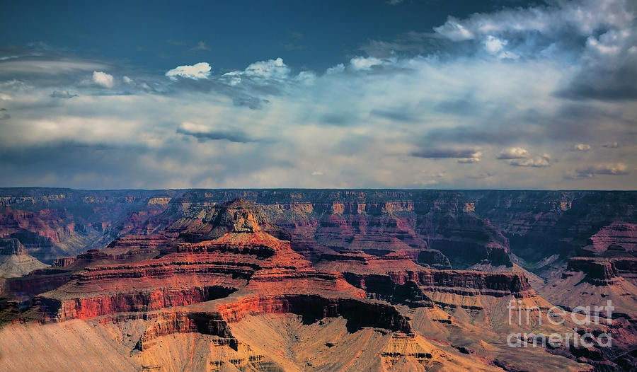 Grand Canyon National Park Photograph - Grand Canyon Rain Clouds  by Chuck Kuhn