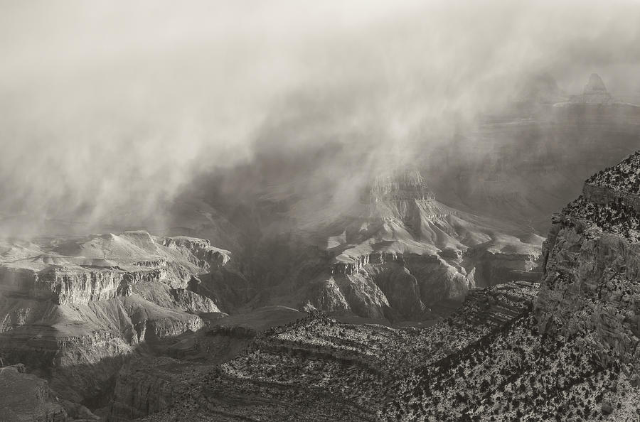 Grand Canyon - Sepia 2 Photograph by Jonathan Nguyen