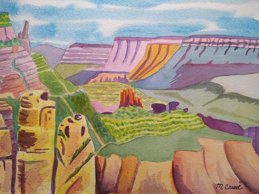 Grand Canyon Spring Painting by Margaret Crusoe