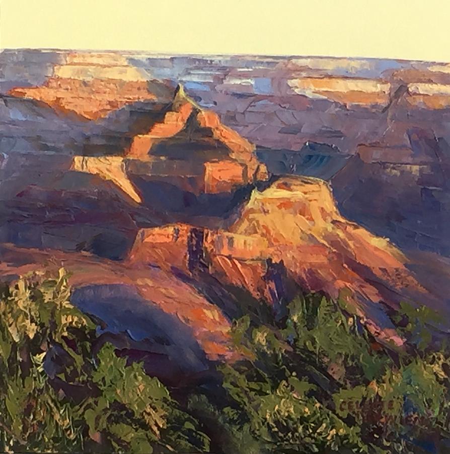 Grand Canyon Sunrise #1 Painting by Celeste Drewien