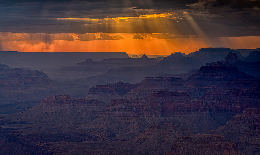 Grand Canyon Sunset Photograph by Ning Lin