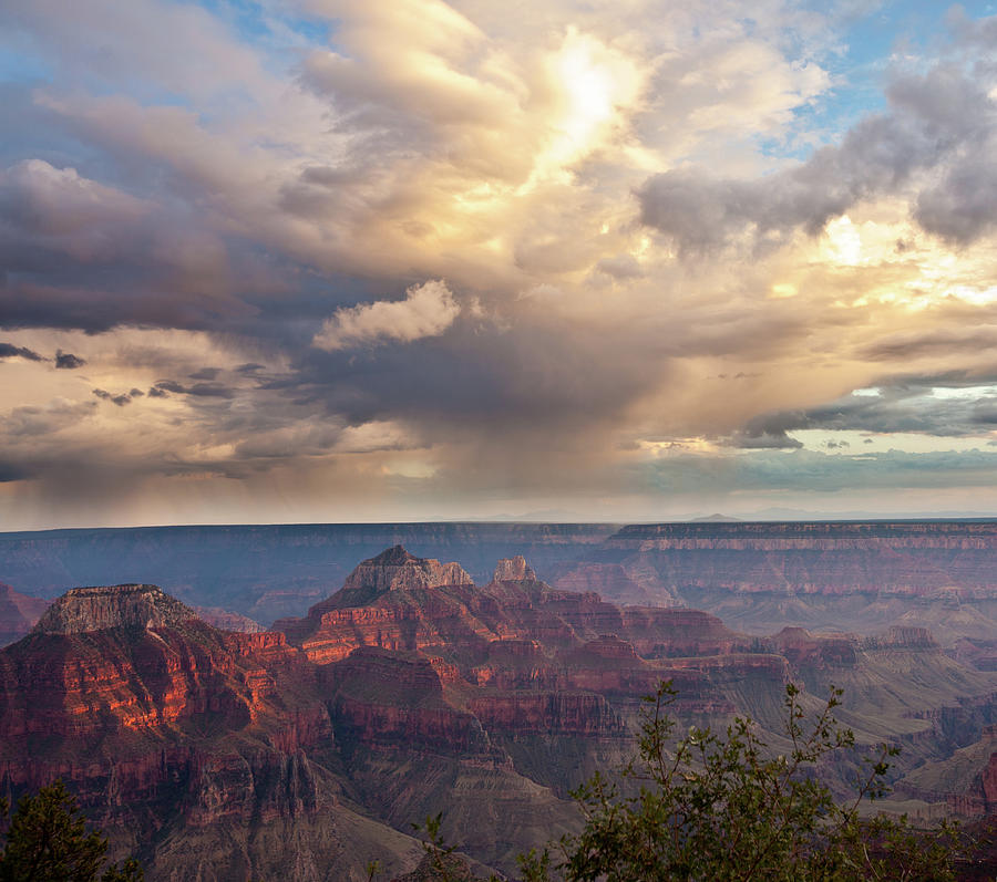 Grand Canyon Sunset Thunderstorm Photograph by Norm Cooper