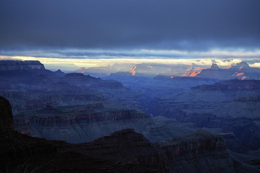 Grand Canyon Winter Sunset Photograph by Chance Kafka