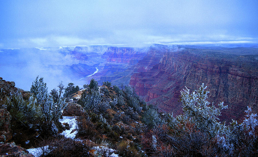 Grand Canyon National Park Photograph - Grand Canyon Winter Scene by Chance Kafka