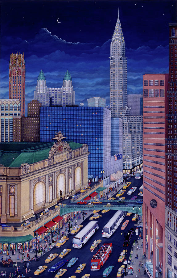Car Painting - Grand Central Terminal by Kathy Jakobsen