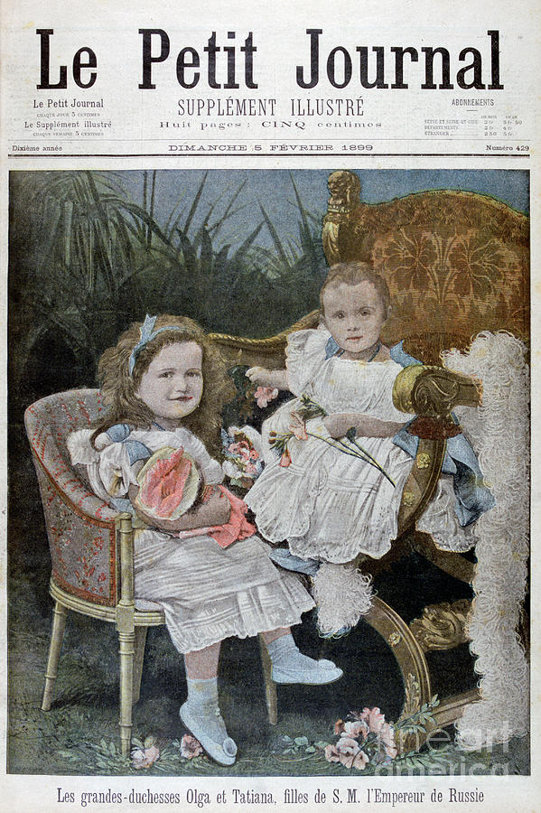 Grand Duchesses Olga And Tatiana Drawing by Print Collector