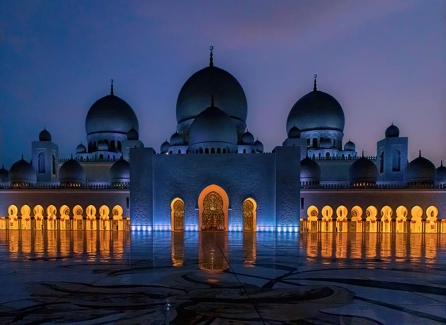 Architecture Photograph - Grand Mosque by Jie  Fischer