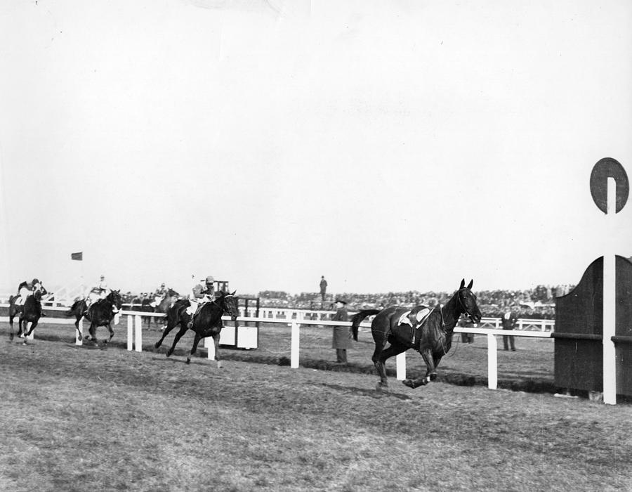 Grand National Finish Photograph by Central Press