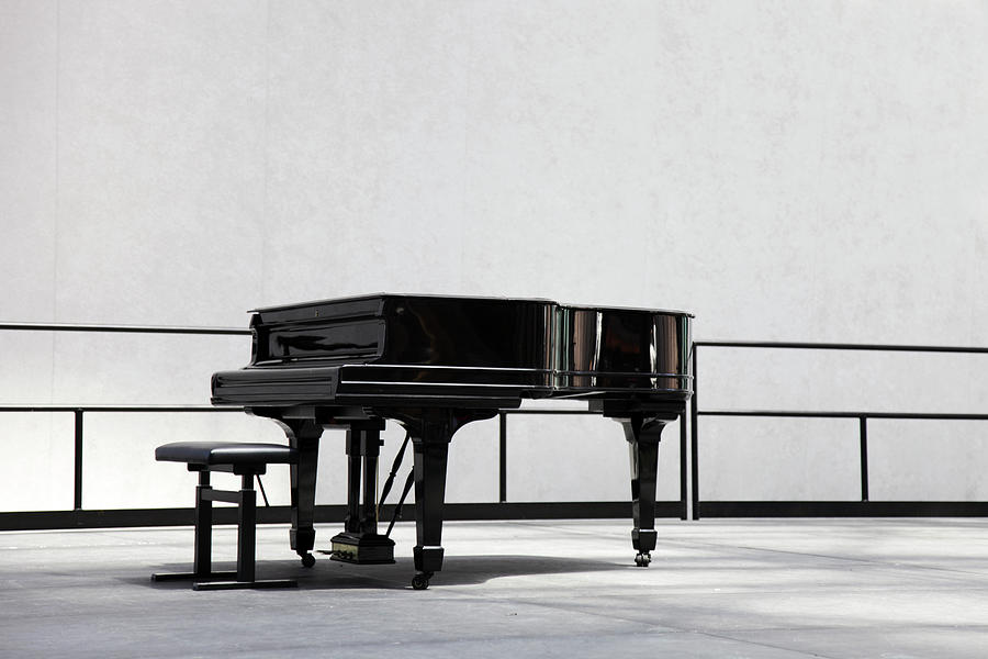 Grand Piano On Stage Photograph by Sebastian-julian
