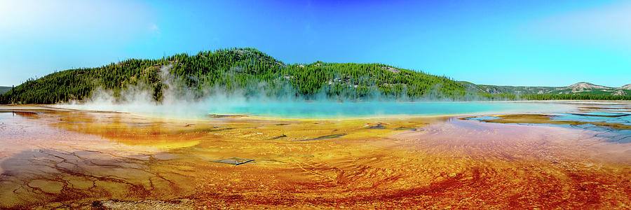 Grand Prismatic Panorama Photograph by Bryan Moore