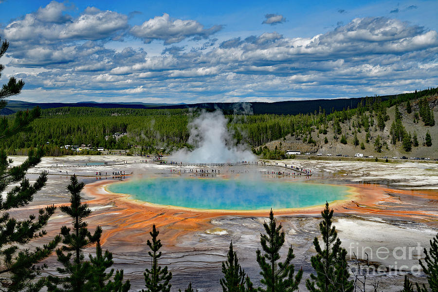 Grand Prismatic Spring Photograph by Amazing Action Photo Video