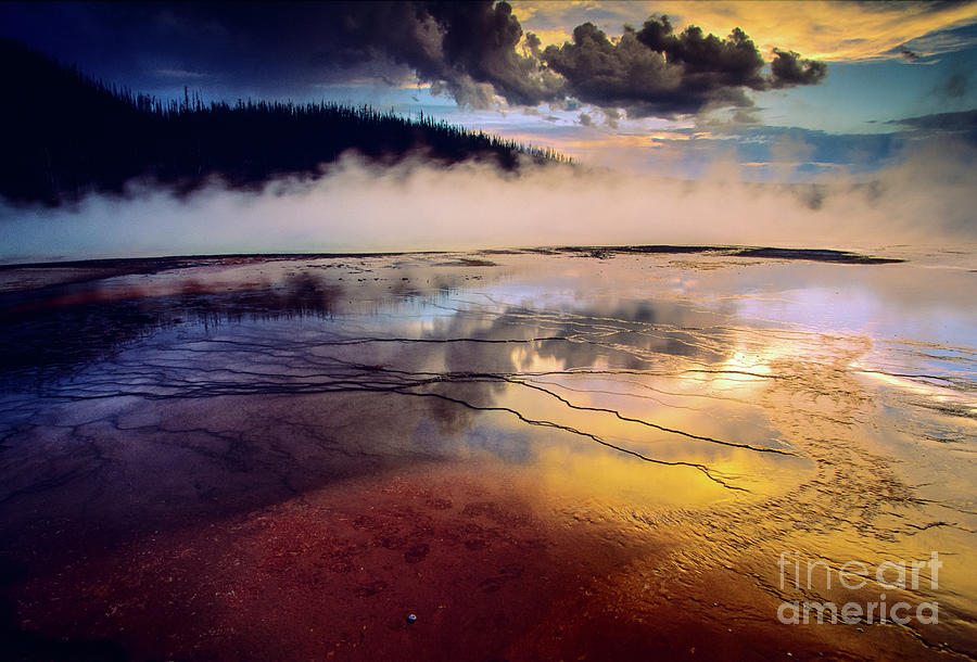 Yellowstone National Park Photograph - Grand Prismatic Spring by Inge Johnsson