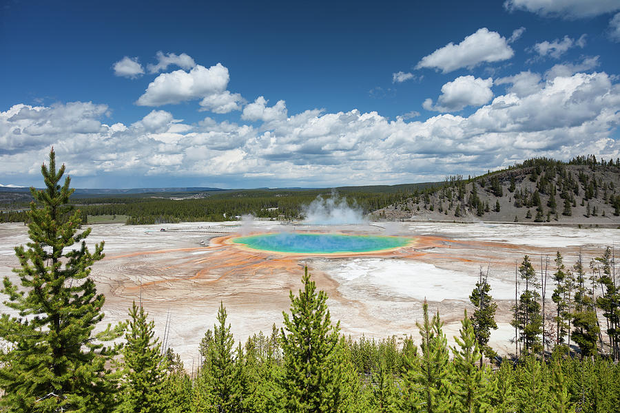 Grand Prismatic Spring Landscape by Daniel Osterkamp