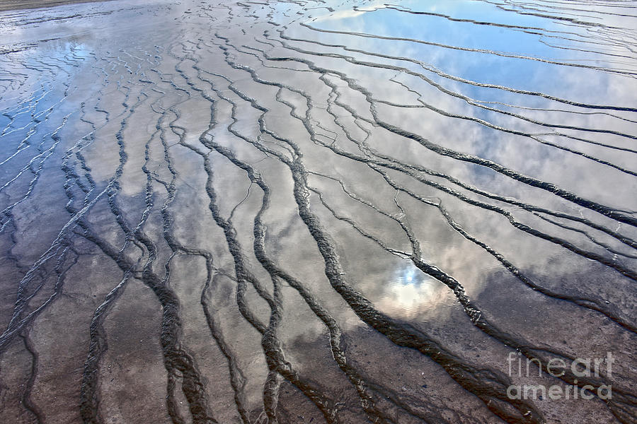 Grand Prismatic Spring Reflections Photograph